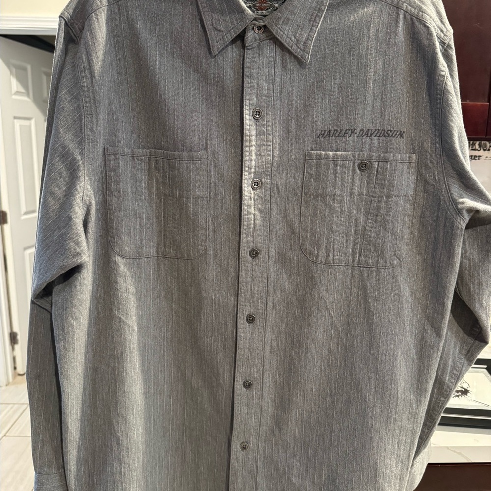 Harley-Davidson Charcoal Button Down Shirt